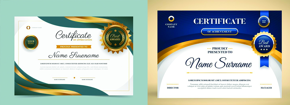 best certificate design
