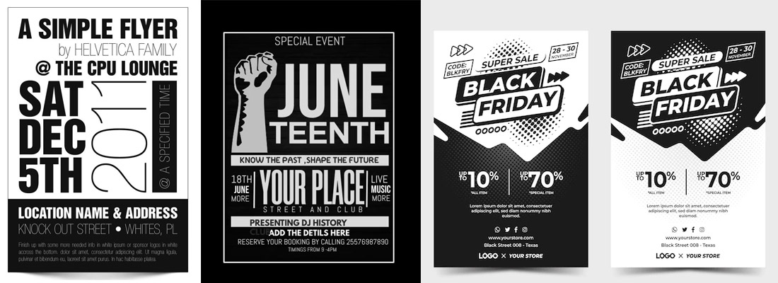 Single Color Flyer Printing